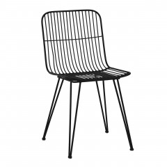 DINING CHAIR BLACK METAL WAND    - CHAIRS, STOOLS